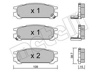 Placute frana SUBARU IMPREZA combi GF METELLI 2202040