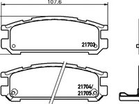 Placute frana SUBARU LEGACY I combi BC BJF TEXTAR 2170301