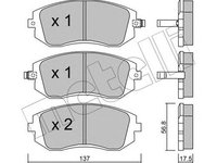 Placute frana SUBARU LEGACY IV combi BL BP B13 METELLI 2205000