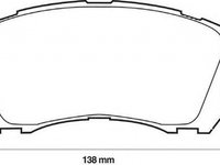 Placute frana SUBARU LEGACY OUTBACK BG JURID 572423J