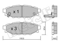 Placute frana SUBARU OUTBACK BL BP METELLI 2207640