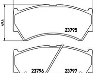 Placute frana SUZUKI BALENO combi (EG) (1996 - 2002) QWP WBP1326