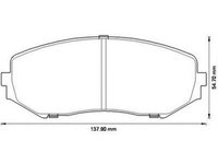 Placute frana SUZUKI GRAND VITARA I Cabriolet GT JURID 572584J