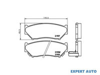 Placute frana Suzuki JIMNY (FJ) 1998-2016 #2 038912