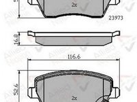 Placute frana SUZUKI SPLASH COMLINE ADB32008