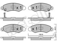 Placute frana SUZUKI SWIFT Cabriolet SF413 METELLI 2204180