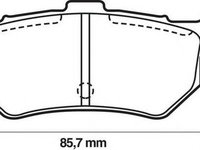 Placute frana SUZUKI SWIFT II limuzina AH AJ JURID 572133J