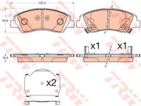 Placute frana SUZUKI VITARA (LY) (2015 - 2016) QWP WBP1210