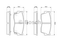 Placute frana SUZUKI X-90 (EL) (1995 - 1997) Bosch 0 986 461 750