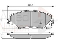 Placute frana TOYOTA AURIS TOURING SPORTS ADE18 ZWE18 ZRE18 COMLINE ADB01625