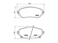 Placute frana Toyota AURIS VAN caroserie (ZRE18_, NZE18_) 2013-2016 #2 0446502390