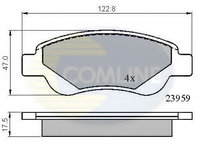 Placute frana TOYOTA AYGO (PAB4_, KGB4_) (2014 - 2016) COMLINE CBP01552