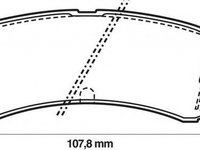 Placute frana TOYOTA CARINA E Sportswagon T19 JURID 572188J