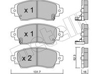 Placute frana TOYOTA COROLLA E11 METELLI 2207500