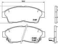 Placute frana TOYOTA COROLLA Liftback E11 BREMBO P83034