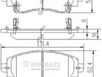 Placute frana TOYOTA COROLLA Wagon E11 NIPPARTS J3602089