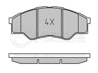 Placute frana TOYOTA HILUX III pick-up KUN TGN LAN GGN MEYLE 0252456716