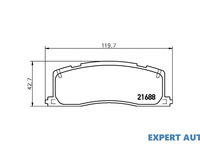 Placute frana Toyota PREVIA (TCR2_, TCR1_) 1990-2000 #2 036700