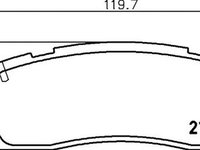 Placute frana TOYOTA PREVIA TCR2 TCR1 TEXTAR 2168801