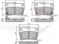 Placute frana TOYOTA RAV 4 II CLA2 XA2 ZCA2 ACA2 COMLINE ADB31134