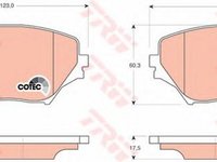 Placute frana TOYOTA RAV 4 II CLA2 XA2 ZCA2 ACA2 TRW GDB3251