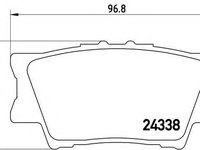 Placute frana TOYOTA RAV 4 III (ACA3_, ACE_, ALA3_, GSA3_, ZSA3_) (2005 - 2016) BREMBO P 83 089