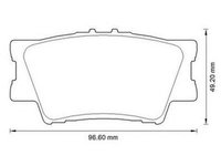 Placute frana TOYOTA RAV 4 III ACA3 ACE ALA3 GSA3 ZSA3 JURID 572595J