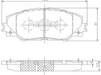 Placute frana TOYOTA RAV 4 IV (WWA4_, AVA4_, ZSA4_, ALA4_) (2012 - 2016) NIPPARTS N3602138