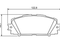 Placute frana Toyota Yaris (Nhp13, Nsp13), Yaris (P9) SRLine parte montare : Punte fata