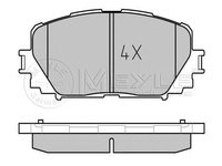 Placute frana TOYOTA YARIS SCP9 NSP9 KSP9 NCP9 ZSP9 MEYLE 0252470817