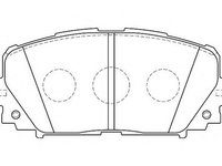 Placute frana TOYOTA YARIS SCP9 NSP9 KSP9 NCP9 ZSP9 WAGNER WBP24708A