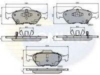 Placute frana TOYOTA YARIS/VITZ (NHP13_, NSP13_, NCP13_, KSP13_, NLP13_) (2010 - 2016) COMLINE CBP31637