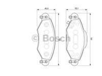 Placute frana TOYOTA YARIS/VITZ (SCP1_, NLP1_, NCP1_) (1999 - 2005) Bosch 0 986 424 788