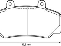 Placute frana Volvo 740 (744), 760 Kombi (704, 765), 780, 940 (944), 960 (964) SRLine parte montare : Punte fata