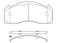 Placute frana VOLVO 9700 (2001 - 2016) JURID 2912509560