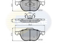 Placute frana VOLVO C70 II Cabriolet (2006 - 2013) COMLINE CBP01323