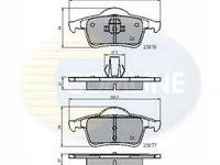 Placute frana VOLVO S60 I COMLINE CBP0729