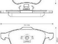 Placute frana Volvo S60 I, S80 1 (Ts, Xy), V70 2 (Sw), Xc70 Cross Country, Xc90 I SRLine parte montare : Punte fata