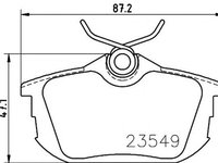 Placute frana VOLVO V40 combi VW HELLA 8DB355018271