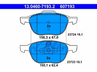 Placute frana Volvo V50, V40, C70, C30, Mazda 5, 3, Ford Transit, Tourneo, Kuga 2, Grand C-Max, Focus 3, Focus 2, Focus C-Max, Ecosport, C-Max, ATE