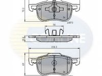 Placute frana VOLVO XC70 CROSS COUNTRY COMLINE CBP0730