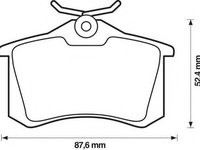 Placute frana VW BEETLE Cabriolet (5C7) (2011 - 2016) JURID 571906JC