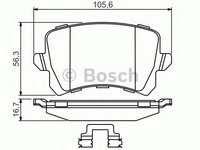 Placute frana VW CC (358) (2011 - 2016) Bosch 0 986 494 626