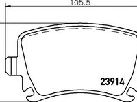 Placute frana VW EOS (1F7, 1F8) (2006 - 2016) Textar 2391402