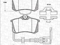 Placute frana VW GOLF 3 (1H1) (1991 - 1998) MTR MT622