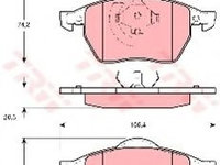 Placute frana VW GOLF 3 Estate (1H5) (1993 - 1999) TRW GDB1275