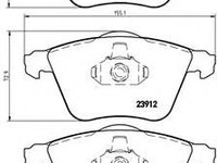 Placute frana VW GOLF 4 (1J1) (1997 - 2005) BREMBO P 85 079