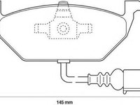 Placute frana VW GOLF 4 (1J1) (1997 - 2005) JURID 571971D