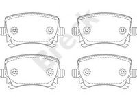 Placute frana VW GOLF 5 Variant (1K5) (2007 - 2009) Break 23914 00 704 00