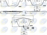 Placute frana VW GOLF 6 Variant (AJ5) (2009 - 2013) COMLINE CBP11752